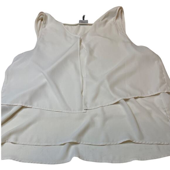 HD in Paris Anthropologie Flowy Tank - Cream, Size 16 - Picture 4 of 5